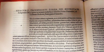 D86  Mercurii Trimegisti Pimander [traduit par Marsile Ficin] 1516]